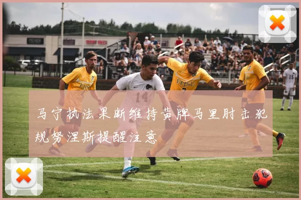 马宁执法果断维持黄牌马里肘击犯规努涅斯提醒注意